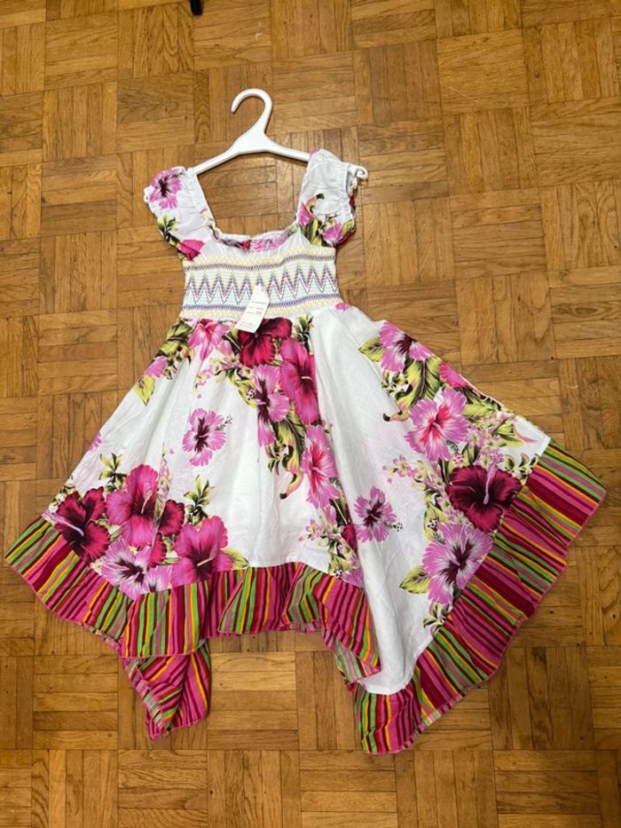 Robe blanche à fleurs - photo numéro 3