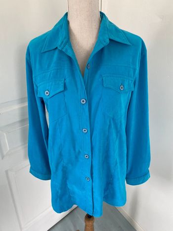 Chemise turquoise taille unique