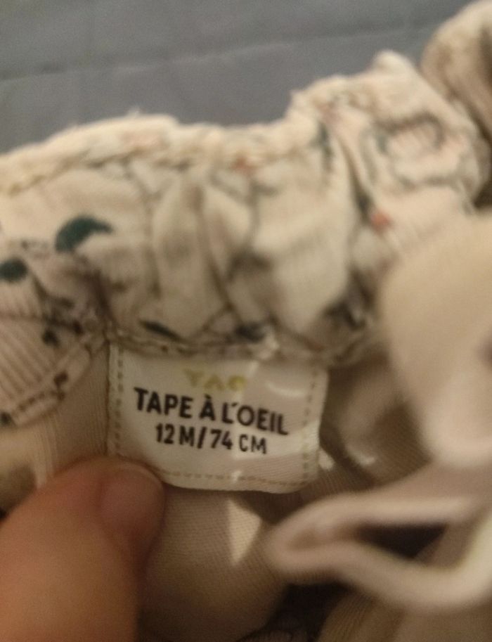 Lot 6 pantalons fille 12 mois - photo numéro 2