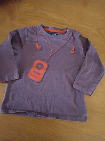 Tee shirt manches longues Kiabi 18 mois