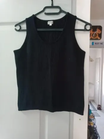 Top , débardeur noir femme