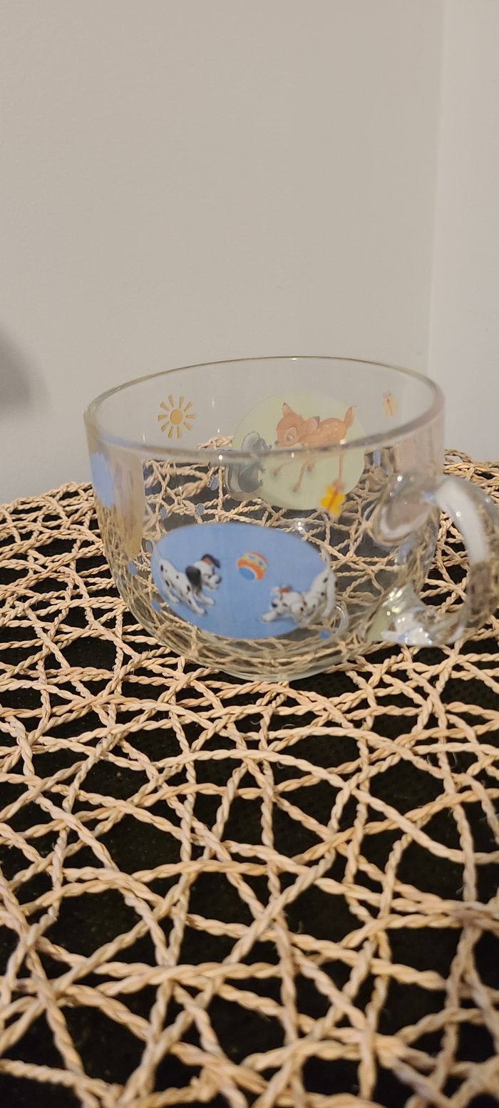 bol verre vintage figurines disney - photo numéro 2
