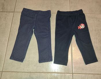 Lot de 2 jeggings 12 mois
