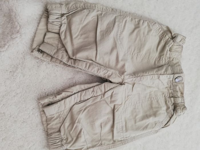 Pantalon garçon beige kitchoun 3 mois