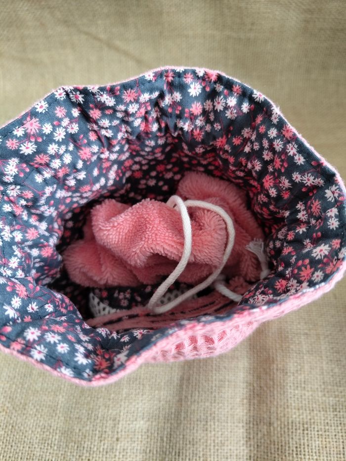 Bourse cadeau beauté - Saumon et fleurs - photo numéro 7