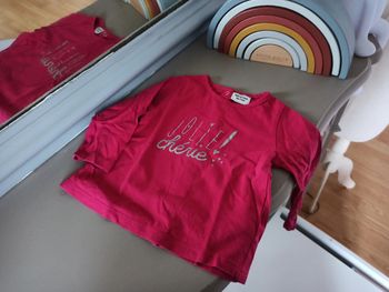 T-shirt rose framboise 9 mois TAO