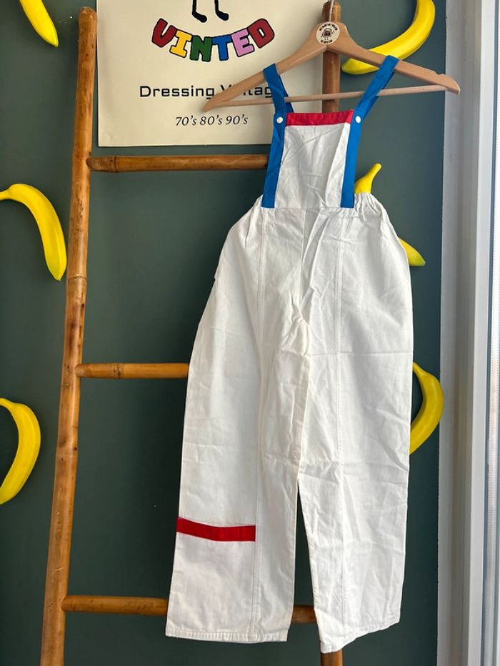 Salopette vintage color block 5-6ans - photo numéro 2
