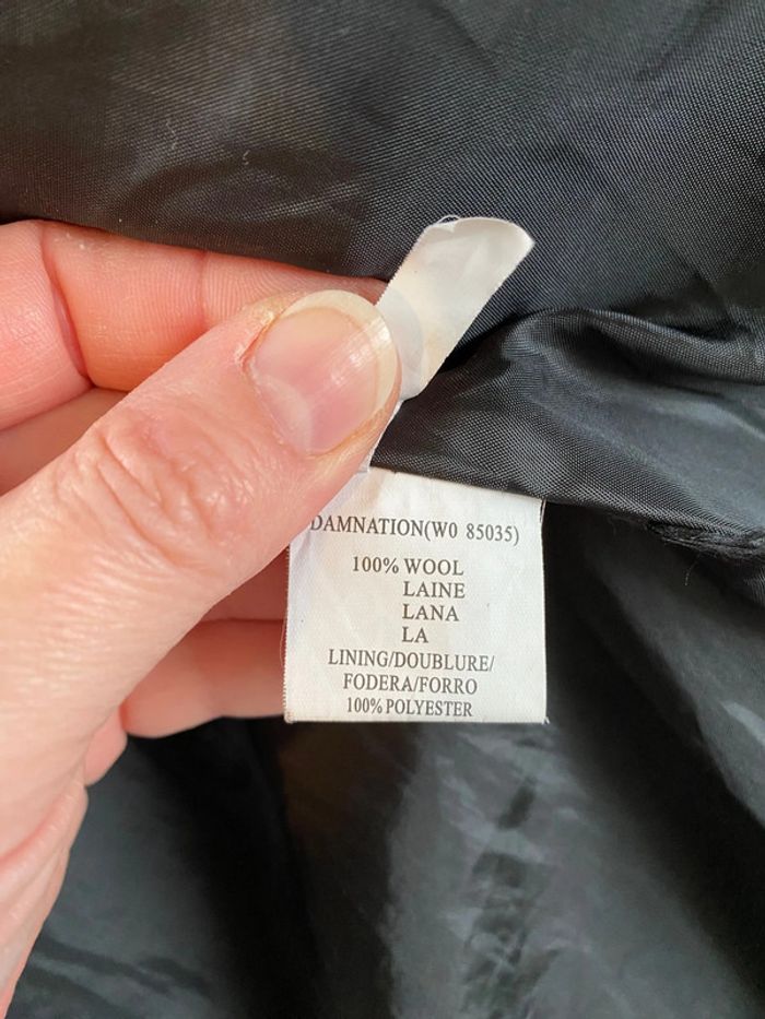 Manteau noir derhy taille L - photo numéro 8