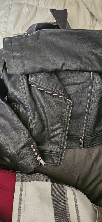 Blouson simili cuire fille 5 ans