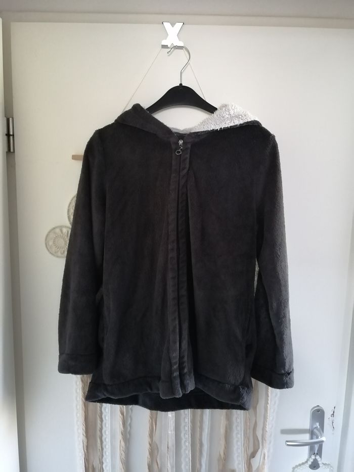 Gilet de pyjama gris foncé à capuche Etam taille M