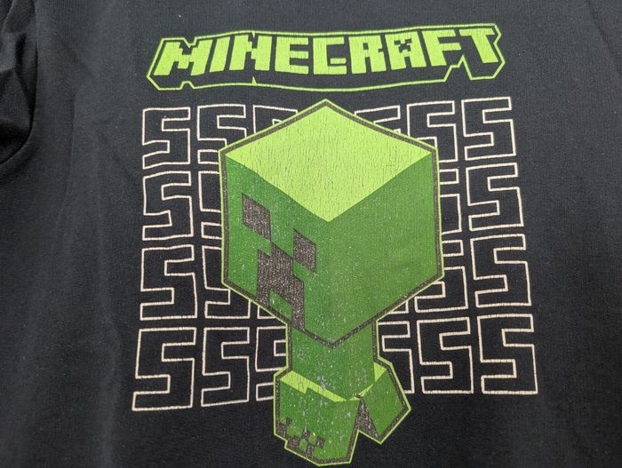 Sweat Minecraft Creeper marine Taille 8 Ans - photo numéro 4
