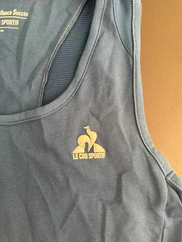 Débardeur sport Le Coq Sportif bleu – Taille XS femme - photo numéro 3