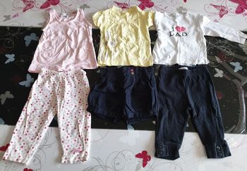 "N°127" Lot de 3 Ensemble Fille (12 mois)