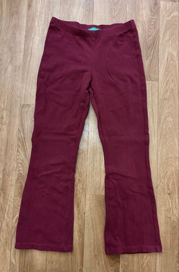 Legging évasé bordeaux fille 6/7 ans