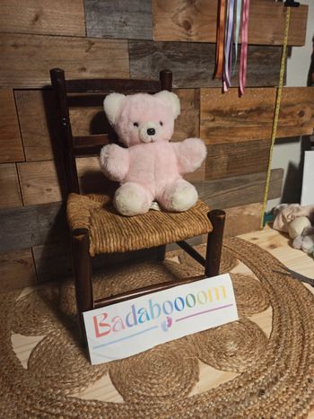 peluche ours rose histoire d'Ours musical vintage