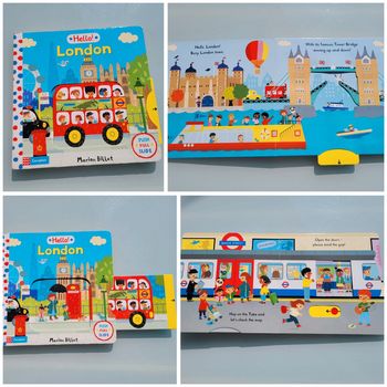 Beau livre à tirettes en anglais : Hello! London