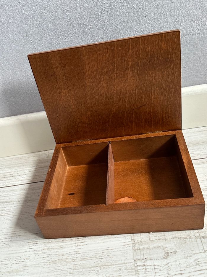 Boîte à bijoux vintage en bois - photo numéro 2