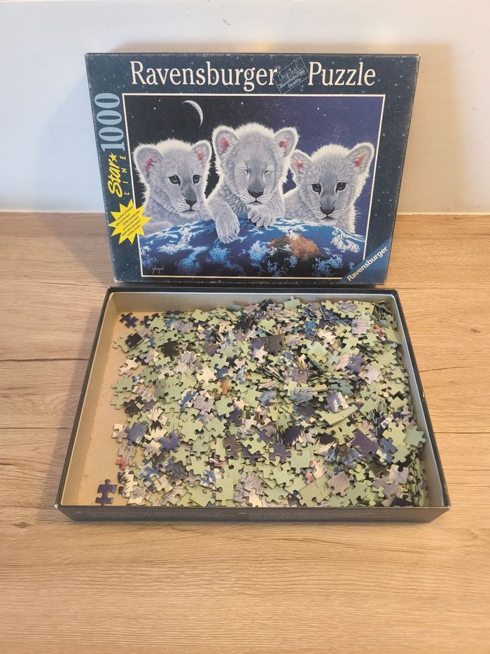 Puzzle 1000 pièces lionceaux - photo numéro 3