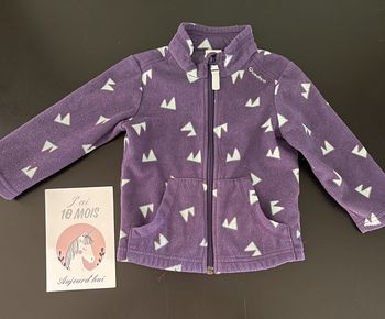 Veste zippé polaire 18M