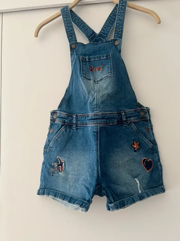Salopette short 10 ans