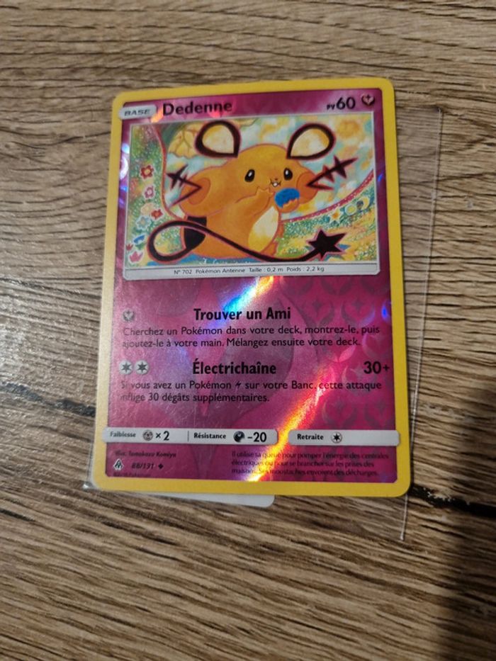 Carte pokémon dedenne reverse 88/131 année 2018