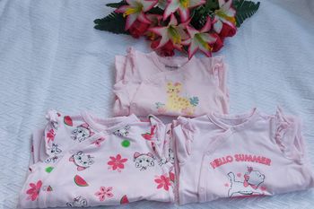 Lot de 3 dors-bien en jersey print Marie Disney pour bébé fille