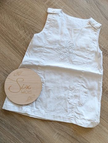 Robe blanche 6 mois