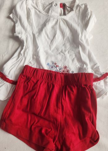 Ensemble short t-shirt 9 mois