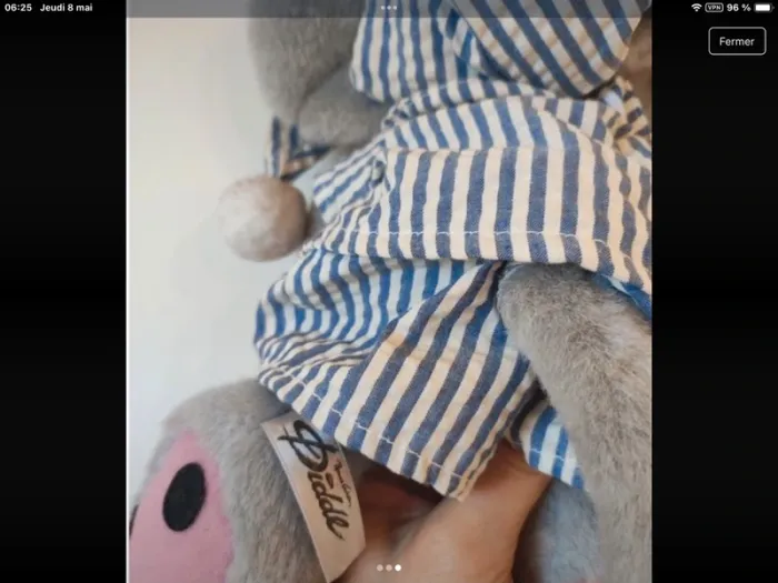 Diddl dormeur avec pyjama - photo numéro 3