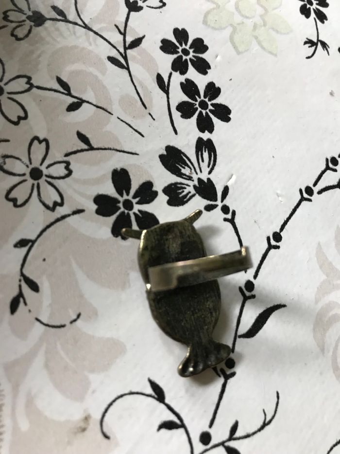 Bague chouette avec strass - photo numéro 4