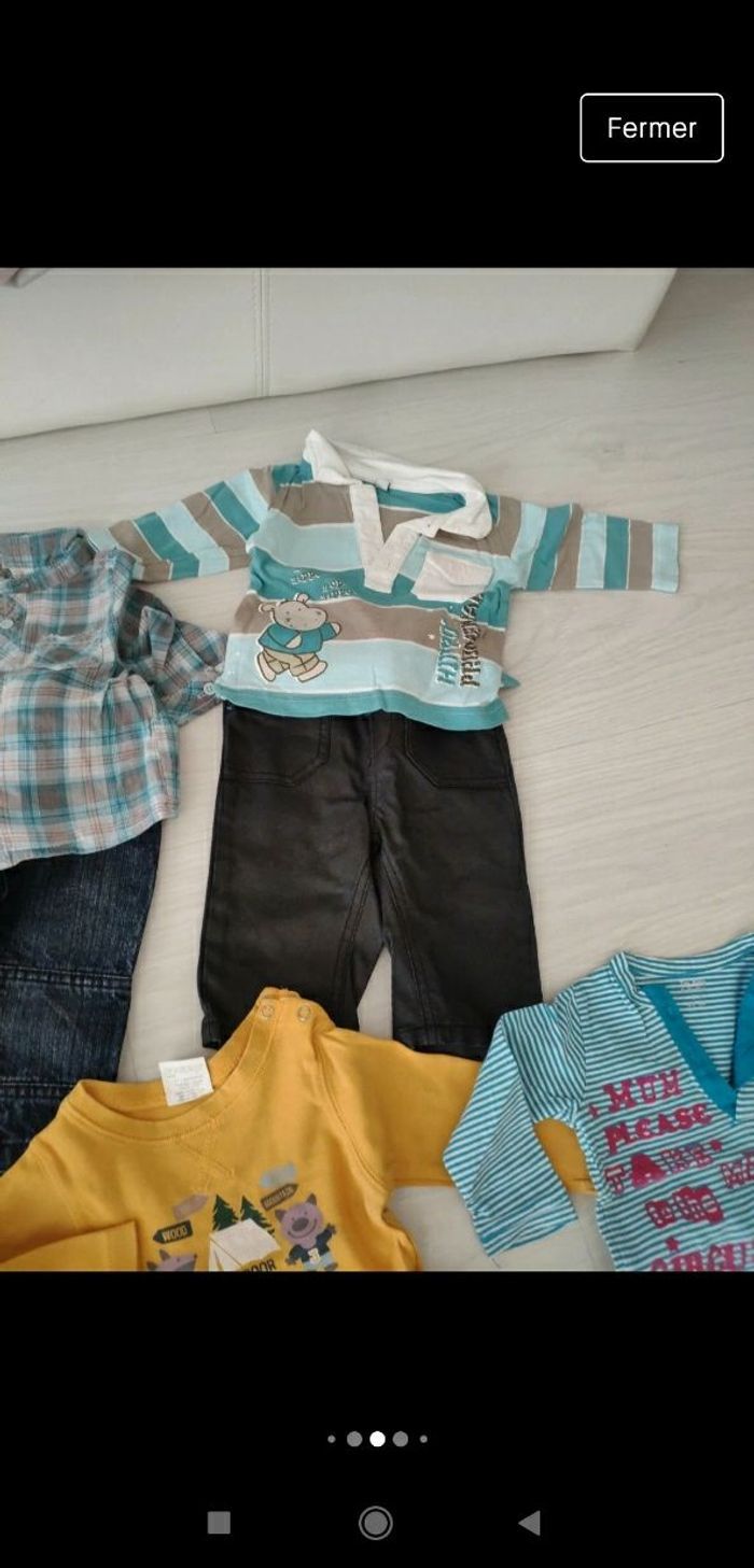 Gros Lot de 8 tenues ensembles bébé garçon 6 mois interchangeables - photo numéro 4