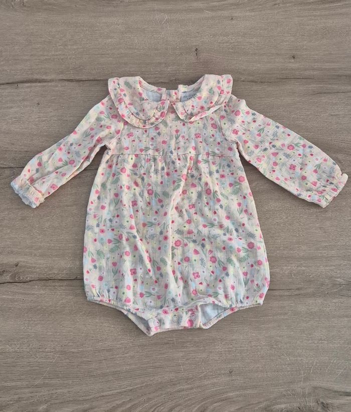 Barboteuse ML à col 12-18 mois 🌸