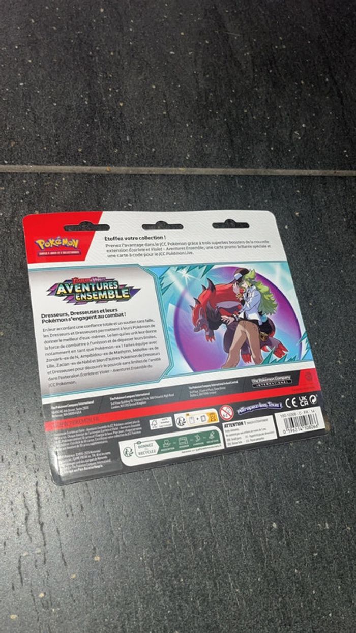 [NEUF] Jcc Pokémon Tripack 3 boosters Yanmega Écarlate et Violet EV9 aventures ensemble v1 - photo numéro 4