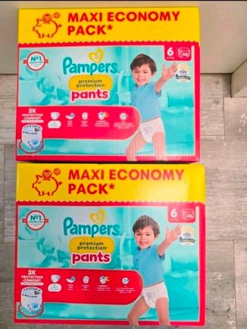 🍼 Pampers Premium Protection – Taille 6 (13–19 kg) – Lot 2x66 couches – Neuf