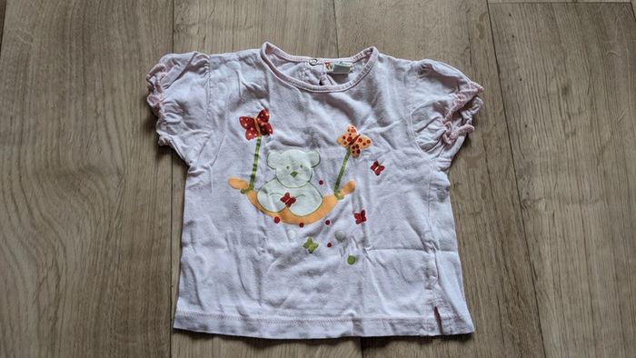 Tee-shirt ours et papillon 12 Mois - photo numéro 2