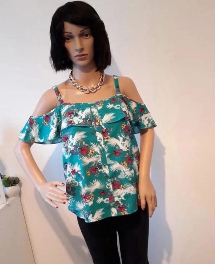 Blouse d'été Comme neuve Taille M🌿💞 - photo numéro 3