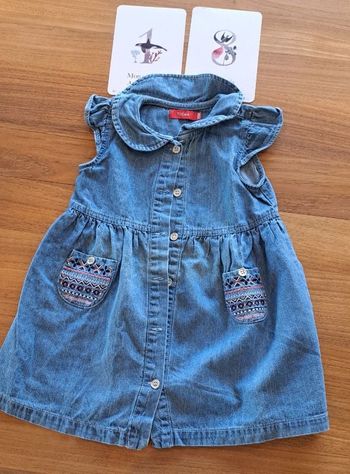 Robe en jean _ 18 mois 80 cm _ tissaia