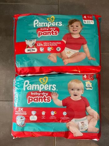 Pampers taille 4 deux paquets 