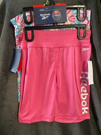 Lot de 2 shorts sport reebok 14/15 ans neuf