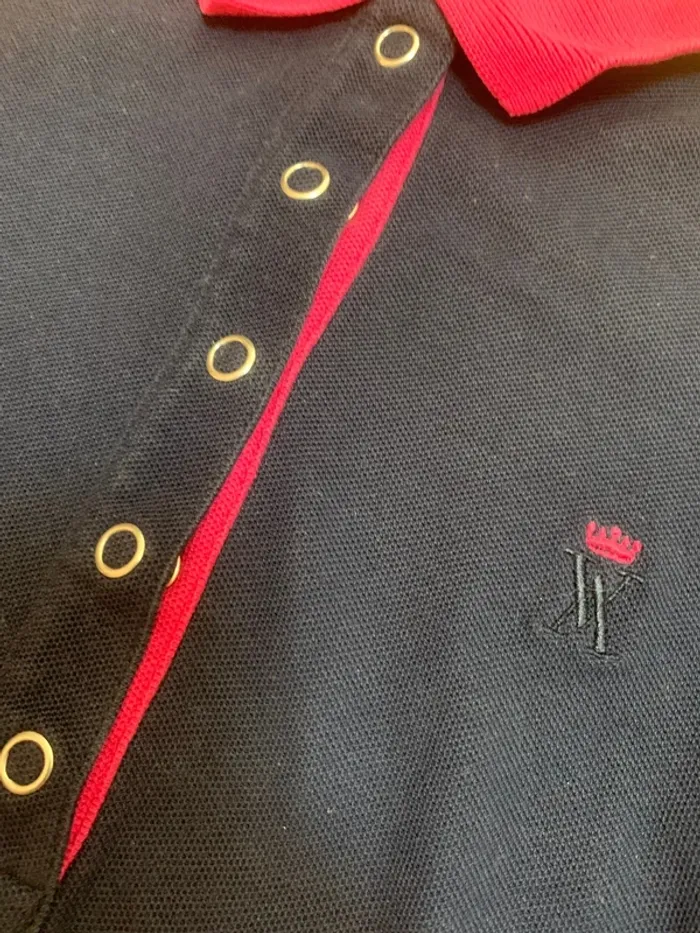 Polo bleu marine et rose Vicomte A taille 1 - photo numéro 2