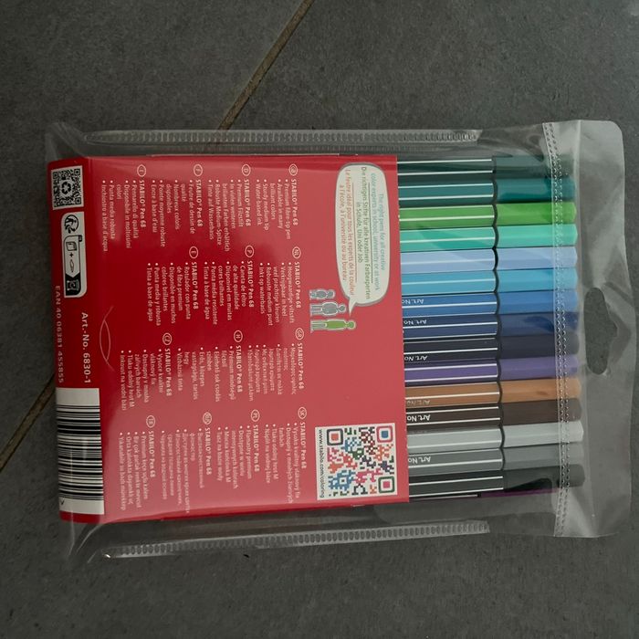 Stabilo 30 feutres de dessin pen 68 Stabilo 6 néon neuf