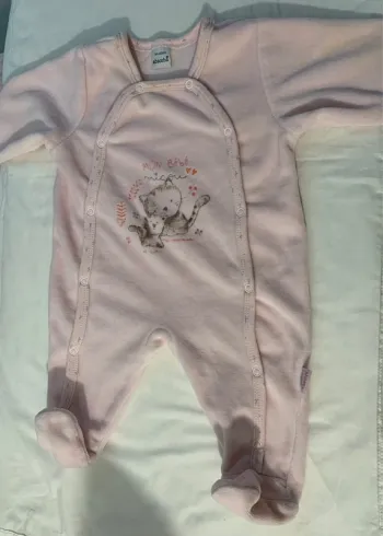 Pyjama chaud rose pale