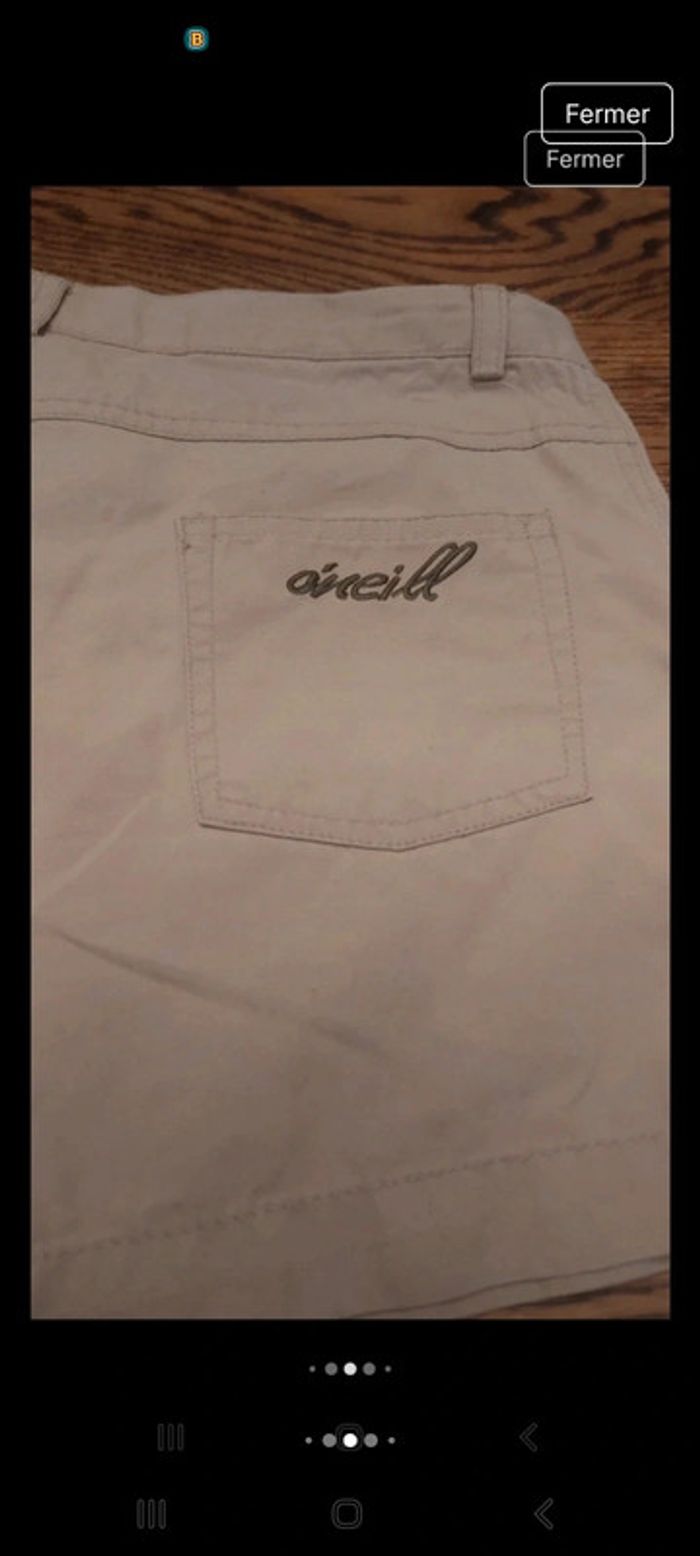 Jolie Short femme beige O'Neill taille S - photo numéro 15
