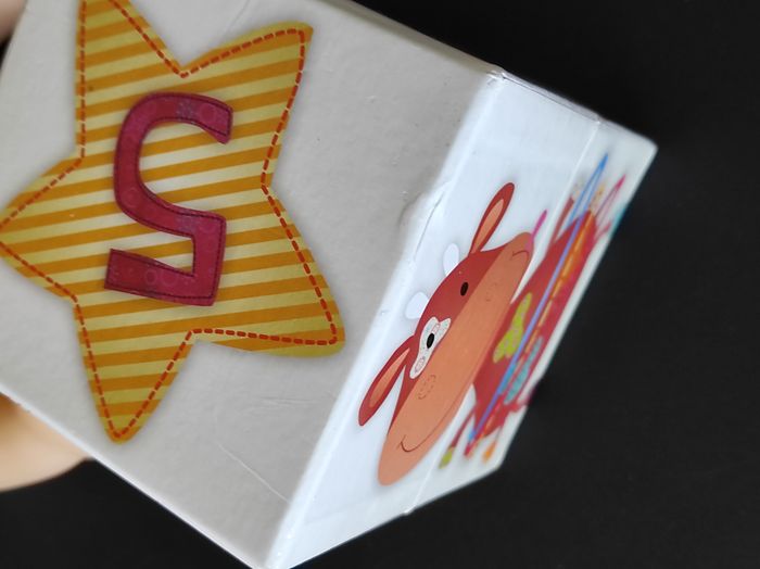 Cube gigogne en carton pour enfant – motif coloré - photo numéro 2