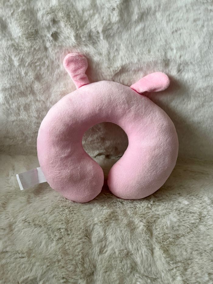 Coussin cervical, coussin de voyage, coussin tour de cou lapin pour enfant - photo numéro 2