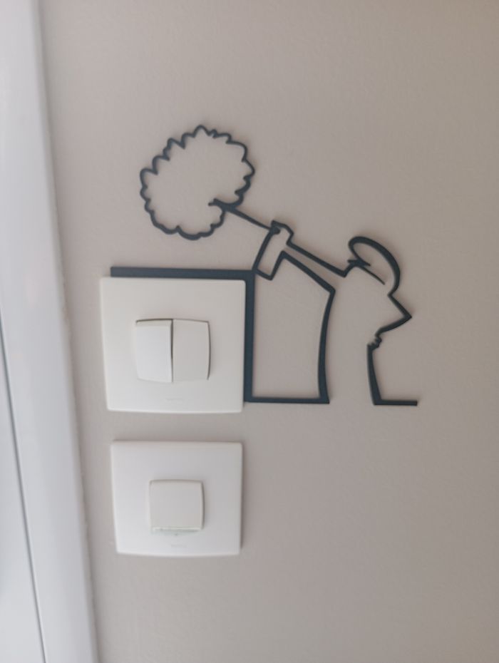Décoration murale interrupteur