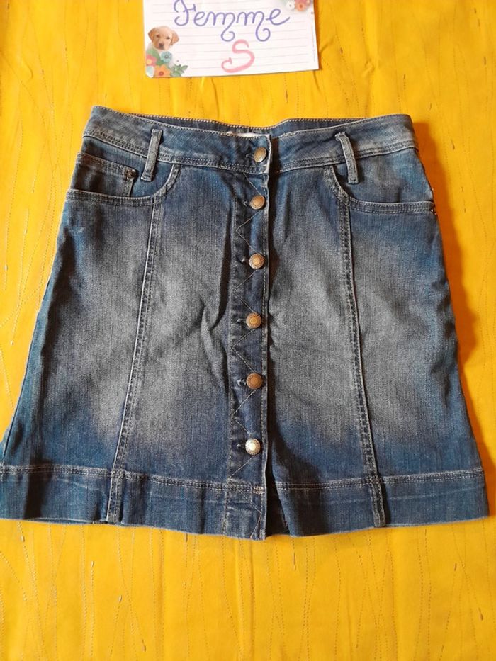 Jupe en Jean Taille 36 / S Pimkie coupe évasée - photo numéro 3