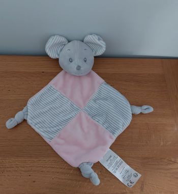 Doudou plat souris Tom et Kiddy Tomkids