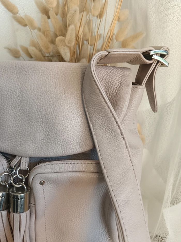 Le Tanneur | Sac à bandoulière rose pâle - photo numéro 4