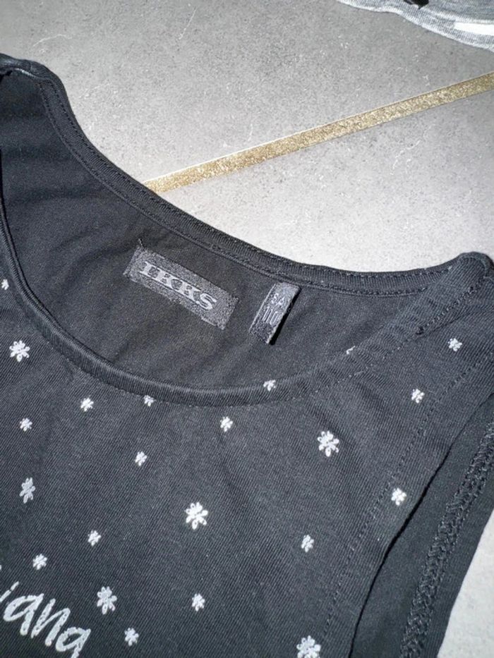 T shirt manches courtes & débardeur 2 en 1 - Ikks - Little havana - Noir, gris & blanc - 5 ans - photo numéro 6